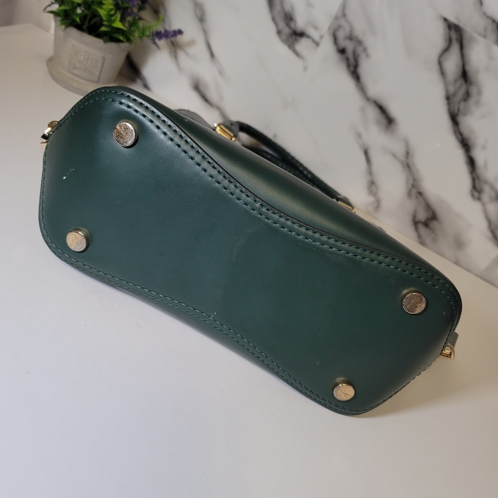 Michael Kors Green Blakely Leather Satchel Handbag - Picture 14 of 14